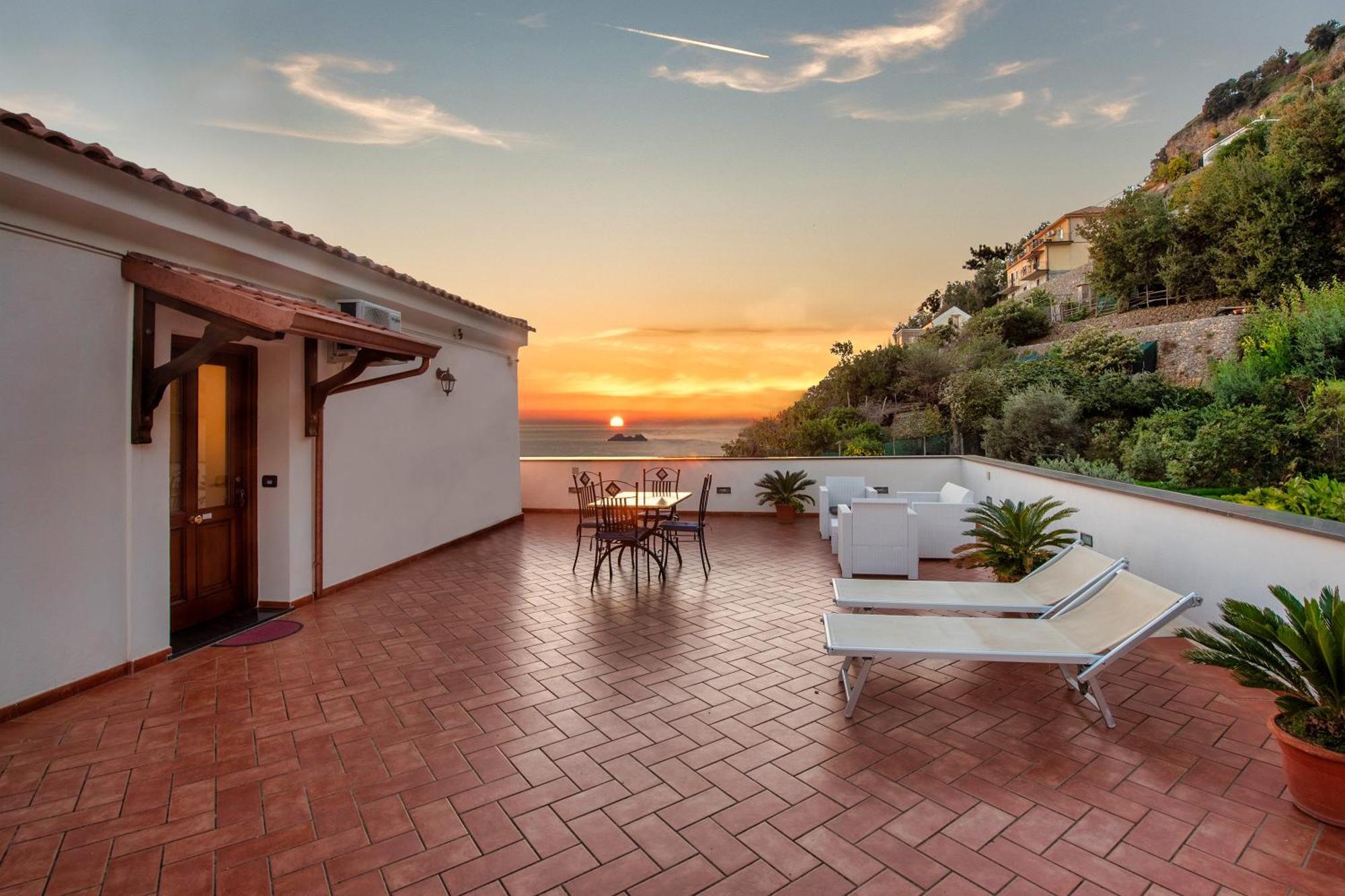 Casa Serena With Sea View Conca dei Marini Zewnętrze zdjęcie